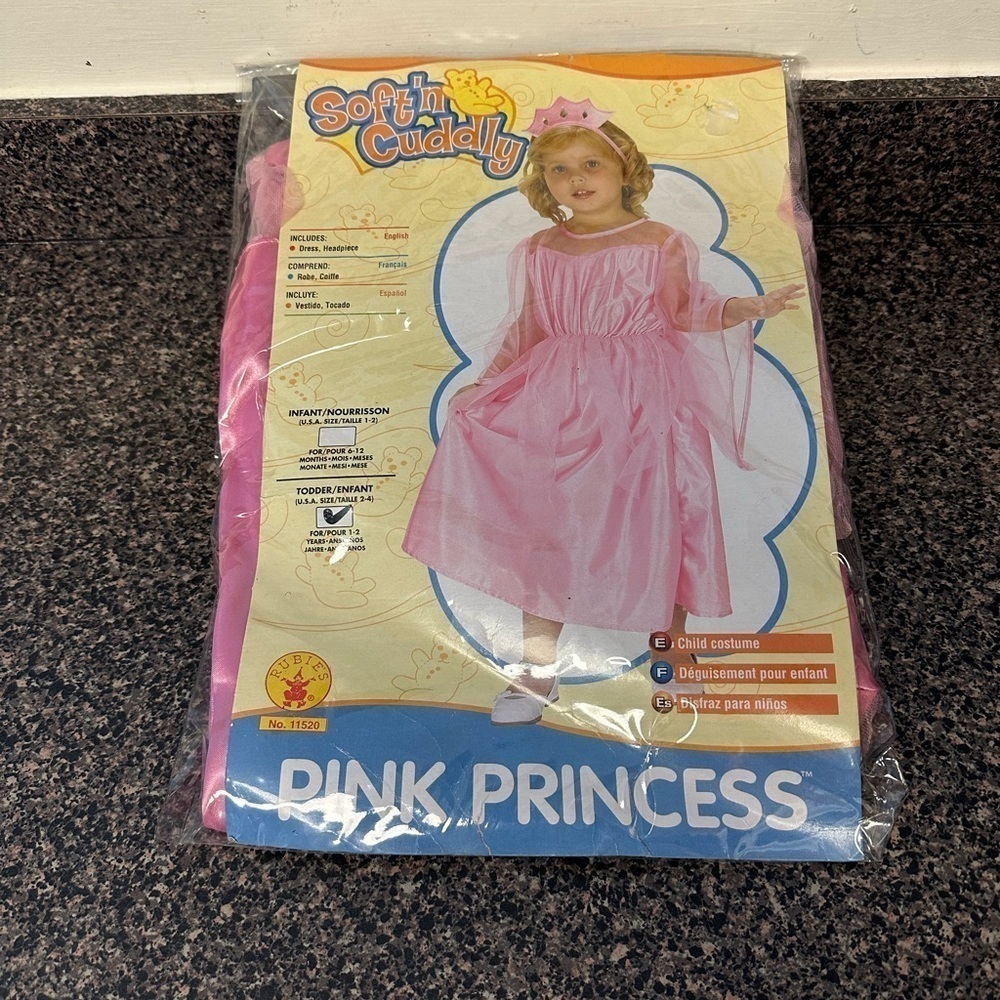 Halloween Costume Toddler Girls Pink Princess
